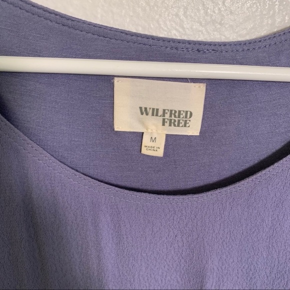 Wilfred Free Aritzia Teigen Dress Purple Gray - Picture 10 of 11